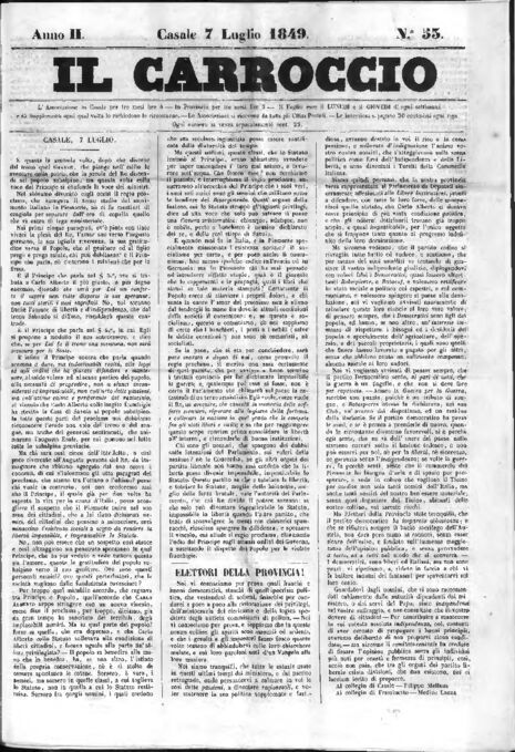 Il Carroccio - Edizione 53 del 07/07/1849